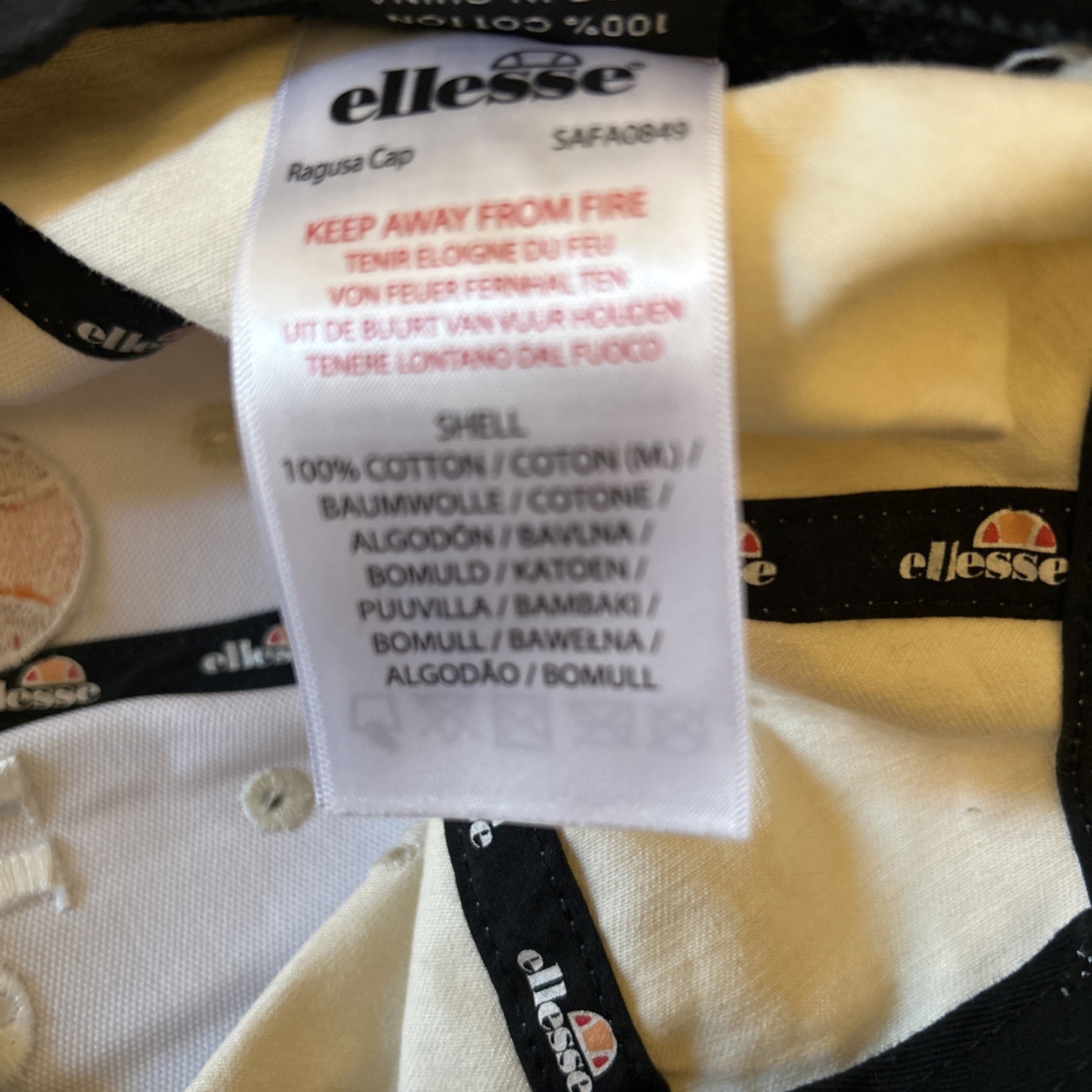 ellesse Cap Baseball lightweight Adjustable adult… - image 8
