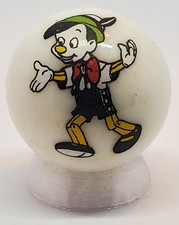 Pinocchio Glass 1" Logo Marble w/ Stand