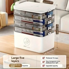 5-Layer/4-Layer Large Medicine Storage Box - Durable Portable Organizer