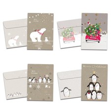 Tree-Free Greetings - Season's Greeting Cards - Artful Designs - 16 Assorted Car