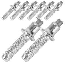 8 Pcs Tungsten Tips for Walking Sticks Cane Cruches Hiking Travel Metal