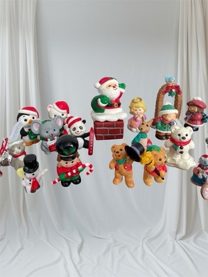 Vintage Hallmark Merry Miniatures Russ Berry + Figures Christmas  Lot