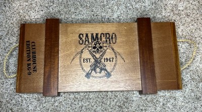 Son's of Anarchy Samcro Black Crown 2014 Ltd Edition Large 30  Wood cigar box