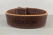 Rogue Leather WeightLifting Belt Large 31–37” Total Length 48" Brown New