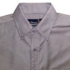 Ben Sherman Shirt Original Oxford Grey  Button Down Mens MEDIUM