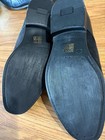 ASOS shoes mens Size 7 WF,  Black Double Buckle Monk Strap, Vinyl/Felt Mix — photo 3