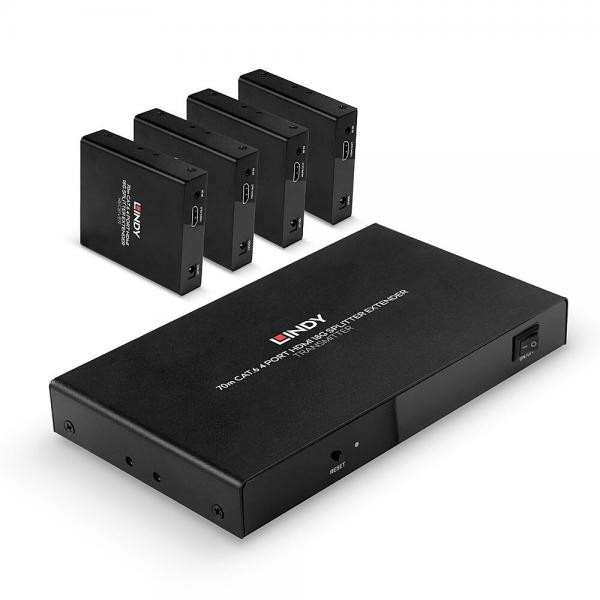 Lindy Splitter Hdmi A 4 Porte, Estensore, Switch Box - Immagine 2