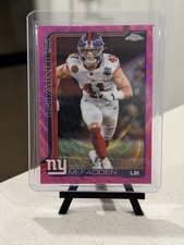 Topps Chrome Micah McFadden New York Giants Pink #25/250 Trading Card
