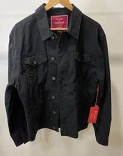 Red Label Black Jean Jacket Button Up Denim By Patrol Men’s Jacket New With Tag