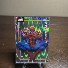 2026 Topps Chrome Marvel Spider-Man SSP Ultra Rare Wave Refractor #163 NM+