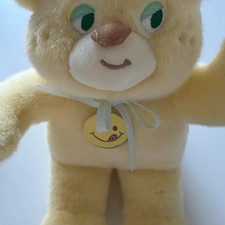 Notted Sugar Bear Yellow Plush Toy Lightly Used