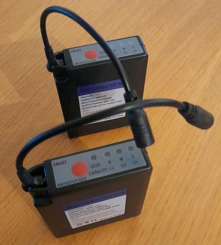 Clothing Battery 7.4v x2 Packs NOT USB Blazewear/Oxford/Now With X2 Chargers - Picture 3 of 15