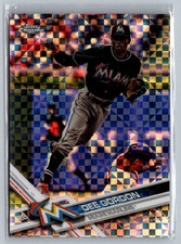 2017 Topps Chrome #41 Dee Gordon X-Factor Refractor MLB Miami Marlins