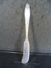 International Sterling Prelude FLAT HANDLED BUTTER SPREADER KNIFE 5 3/4" No Mono