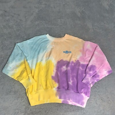 Billabong Waves For Days Tie Dye Oversized Sweatshirt Size Small Women’s 