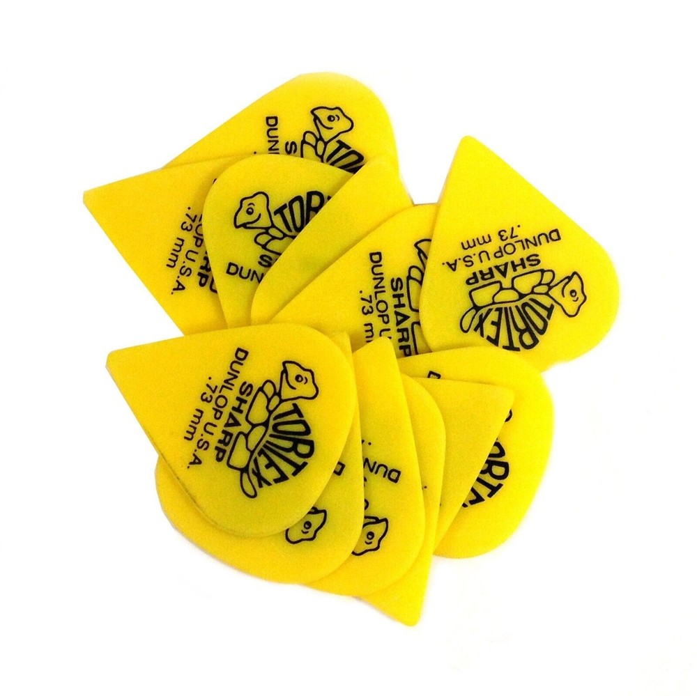 Dunlop Tortex Sharp 0.73mm Guitar Picks 6-Pack 412P.73
