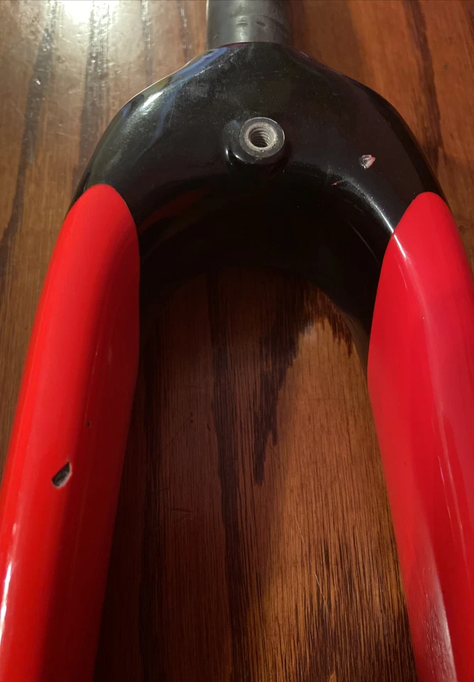 Horquilla de carbono Cannondale 700c negra/roja Foto 3 de 4