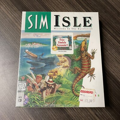 Sim Isle: Missions in the Rainforest Maxis PC CD Dos Free Screenie Brand New