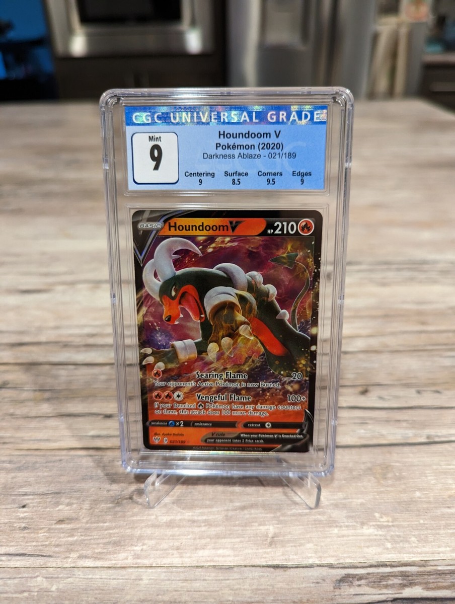 Houndoom V Pokmon TCG 2020 Darkness Ablaze Ultra Rare Holo 021/189 CGC 9 Houndoom V Pokmon TCG 2020 Darkness Ablaze Ultra Rare Holo 021/189 CGC 9