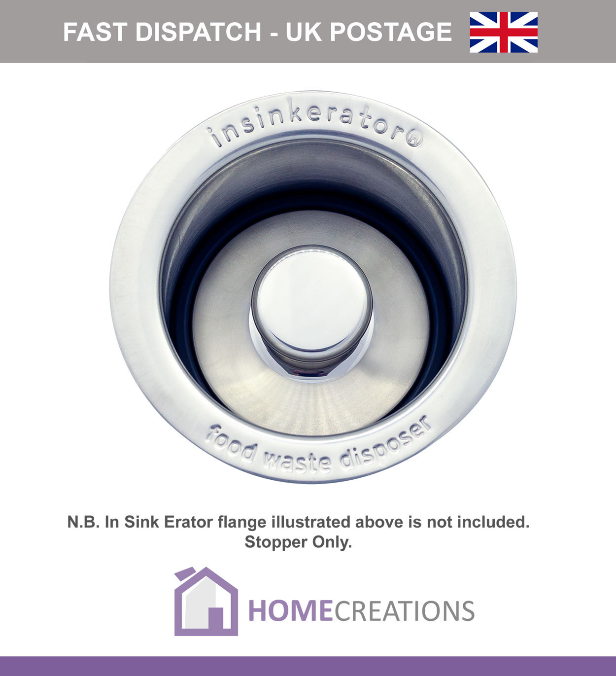 Plug/Stopper for Waste Disposer (fits all ISE - In Sink Erator)