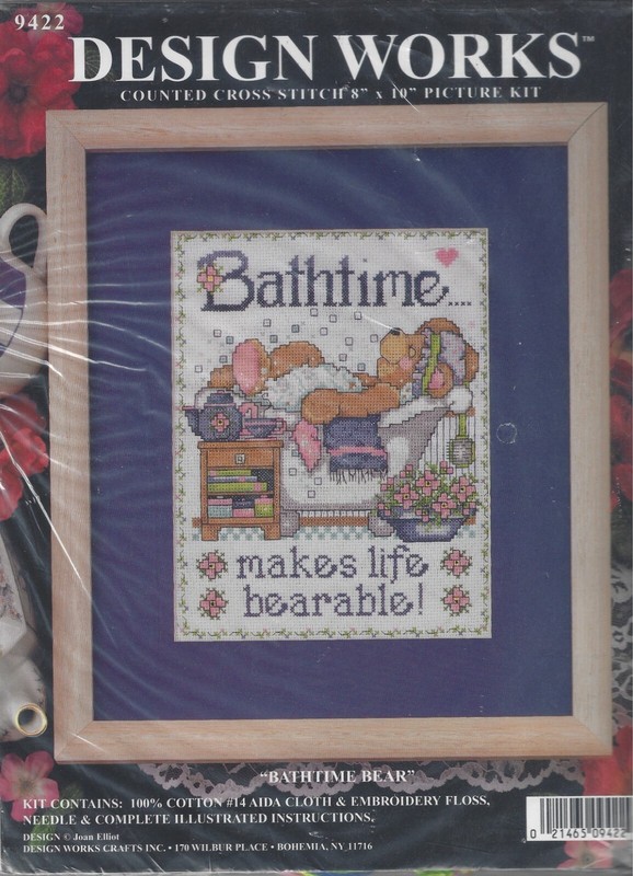 Design Works Bathtime Cross Stitch Kit 9422