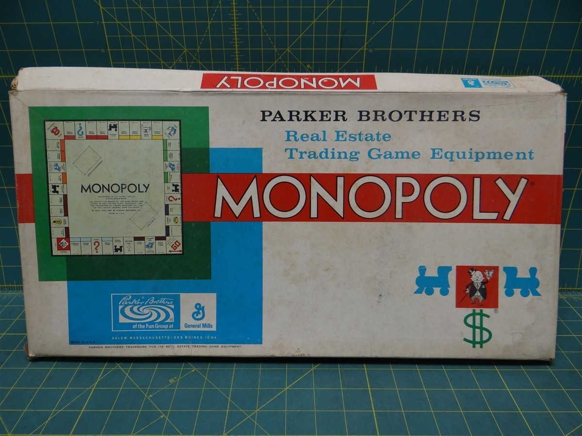 マスターモノポリー Vintage Monopoly Board Game 1968+ #9 Parker Brothers General Mills