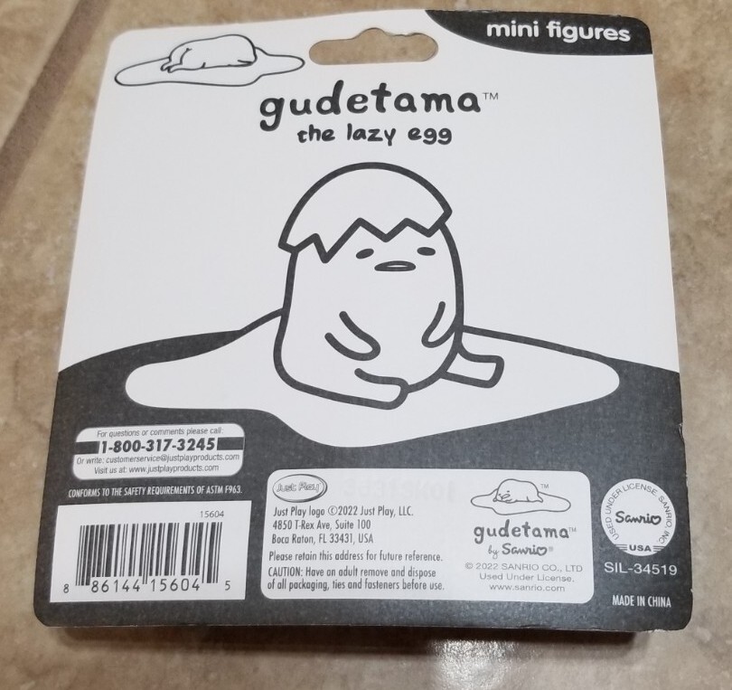 Sanrio Gudetama The Lazy Egg 4pc Mini Collectible Figures | eBay