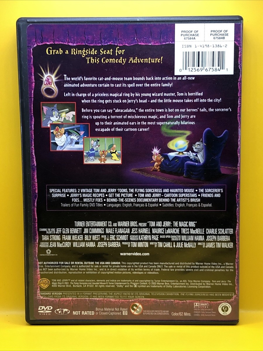 Tom and Jerry: The Magic Ring (DVD 2001 FS) Animated Adventure