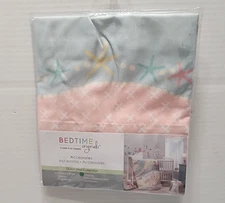 Bedtime Originals Ocean Mist Nautical Seashell Window Valence Coral Aqua 53.5"