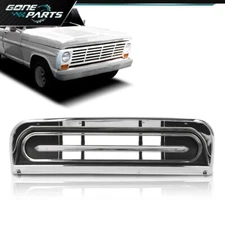Fit For 1967-1972 Ford Truck F100 F250 New Chrome W/ Silver & Black Dash Bezel