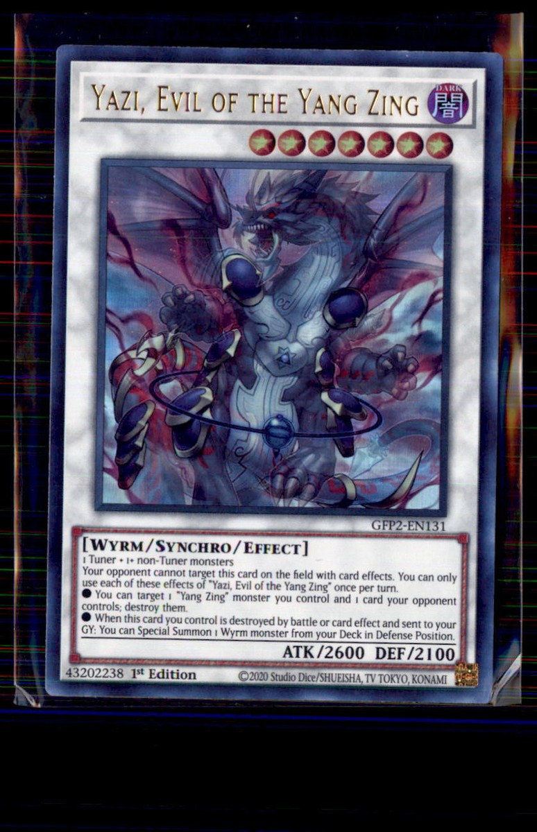 Yu-Gi-Oh! Yazi Evil of the Yang Zing 1st Edition Ultra Rare GFP2