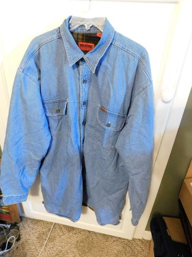 Wolverine Mens Fleece Lined Denim Work 