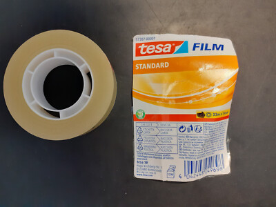 1 Rolle Original Tesa Film Tesafilm Standard 15 mm x 33 m Neue komplette Rolle