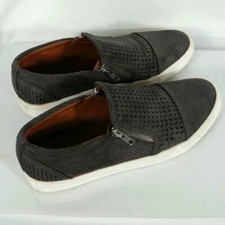 Report Shoes Women's Grey Weave Zippers Walking Loafer/Sneaker 9