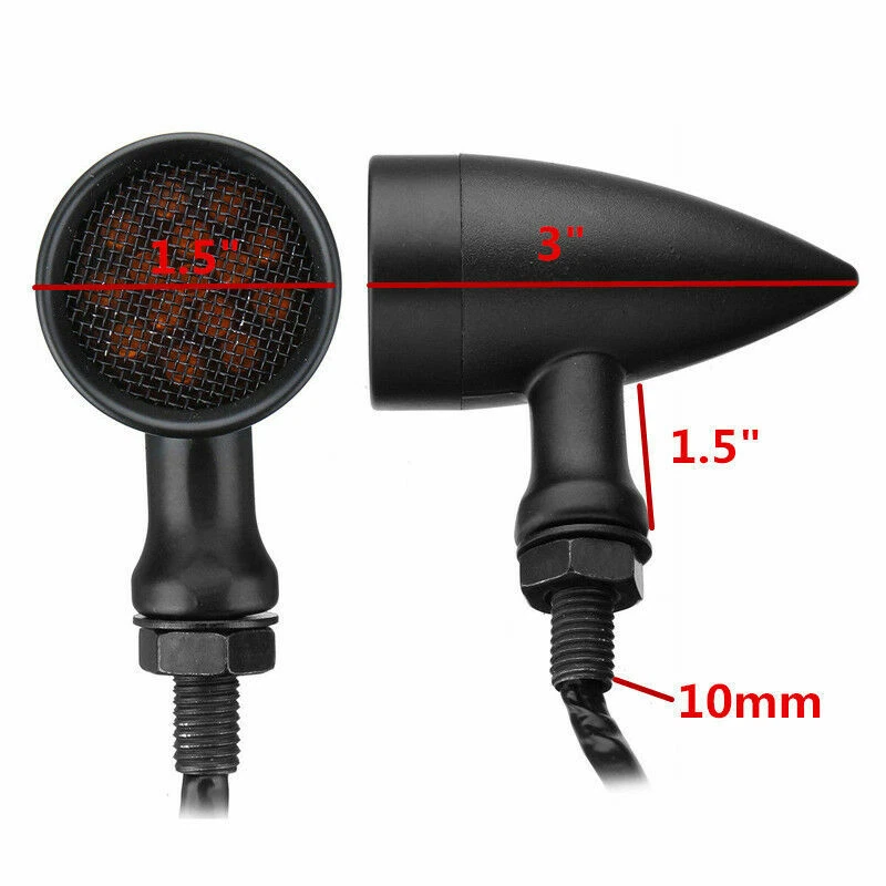 Luces LED de señal de giro bala para moto Honda Shadow Phantom 750 VT750C2B Foto 3 de 4