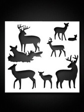 5x5 Inch Deers stencils   Wildlife, Durable M...