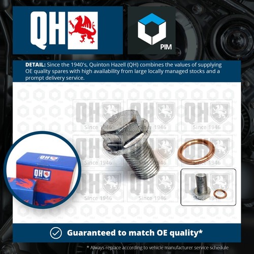 Sump Plug fits KIA OPTIMA JF 1.7D 15 to 18 D4FD Oil Drain QH 2151323000