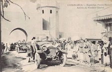 Morocco - CASABLANCA - Franco-Moroccan Exhibition - Arrival of the Resident General L