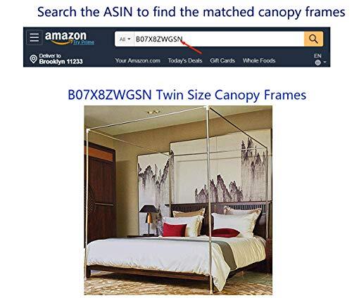  Bed Canopy for Girls,Canopy Bed Curtains Canopy for Bed Twin Purple