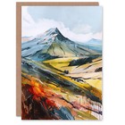 Greeting Card Pen Y Fan Hiking Brecon Beacons Welsh Peak Blank Birthday