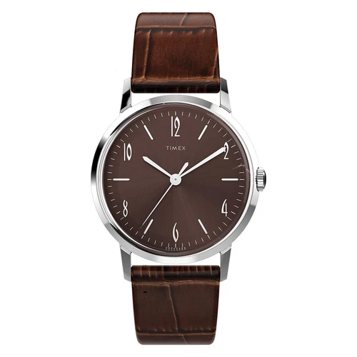 Timex Marlin Classic Hand-Wound 34mm Vintage Reissue Elegant Watch TW2W93300