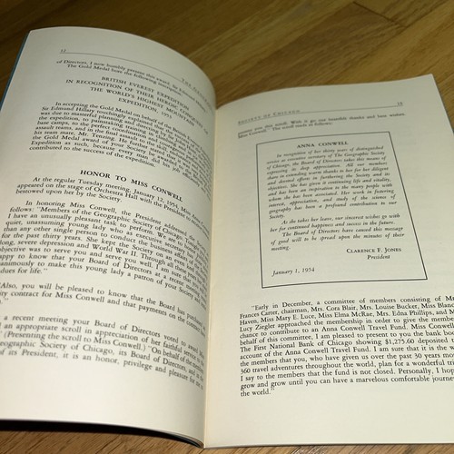 1954-1955 THE GEOGRAPHIC SOCIETY OF CHICAGO Book - Picture 5 of 9