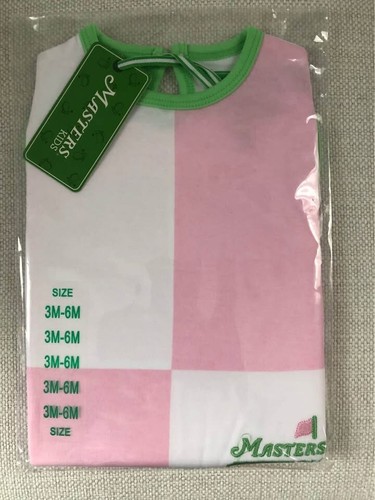 NEW 2025 Masters Kids/Infant/Toddler/Baby Pink and White Outfit - 3 to 6 Months