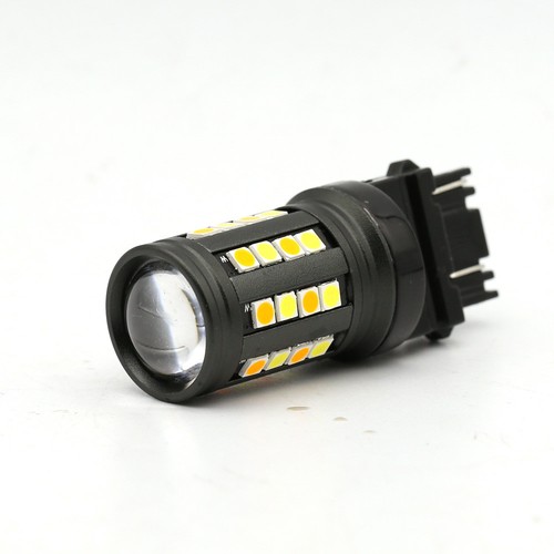 3157 Dual Color Switchback White/Amber Front Turn Signal Lamp Light Bulbs - Picture 4 of 9