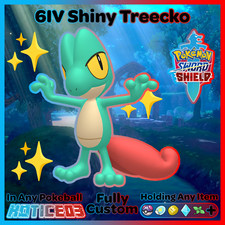 ✨ Ultra SHINY 6IV TREECKO ✨ Pokemon SWORD and SHIELD - Hoenn Starter +MasterBall