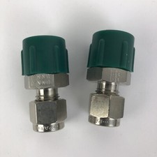 Lot of 2 Parker 4-316 MPI UNNJ P316 PMI PC-3/8 Male Connection - LOOK