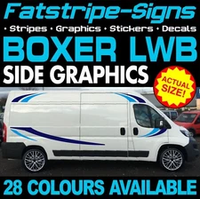 to fit PEUGEOT BOXER L3 LWB GRAPHICS STICKERS STRIPES DAY VAN CAMPER MOTORHOME