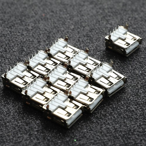 10Pcs USB Type A Standard Port Female Solder Jacks Connector PCB SocketYUI1 - Picture 6 of 8