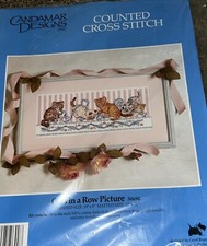 Candamar Designs Counted Cross Stitch 50690 Cats In A Row New