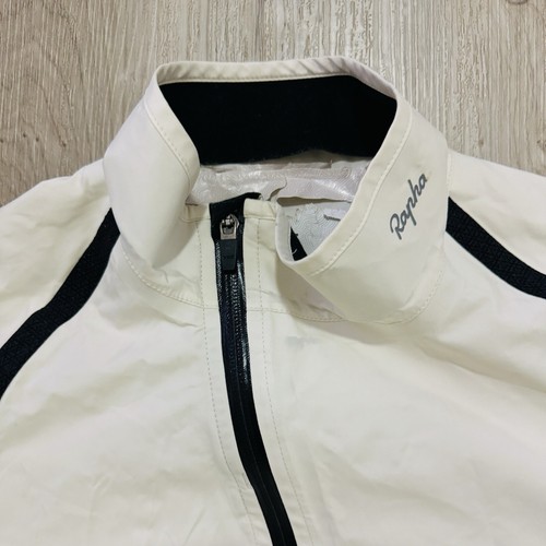 Rapha Stowaway Beige Full Zip Lightweight Rain Wind Windbreaker Cycling Jacket - Picture 4 of 11